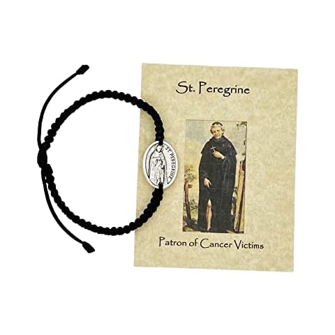JWG Industries Saint Peregrine Religious Medal Jewelry Bracelet Cover