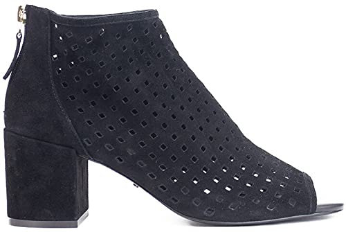 Cecelia New York Nikki Womens Bootie Laser Cut Peep Toe Open Toe Pump Ankle Boot, 8.52
