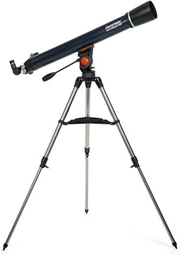 Miniatura 6 de Celestron - Telescopio refractor AstroMaster 90AZ, para principiantes - Óptica de vidrio totalmente recubierta - Trípode de altura ajustable -