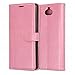 Produktbild Laybomo Handyhülle für Sony Xperia 10 Plus Hülle Ledertasche Weiches Gummi Silikon TPU Haut Beutel Schützend Stehen Bilderrahmen Brieftasche Schale Tasche Schuzhülle für Sony Xperia 10 Plus (Rose)