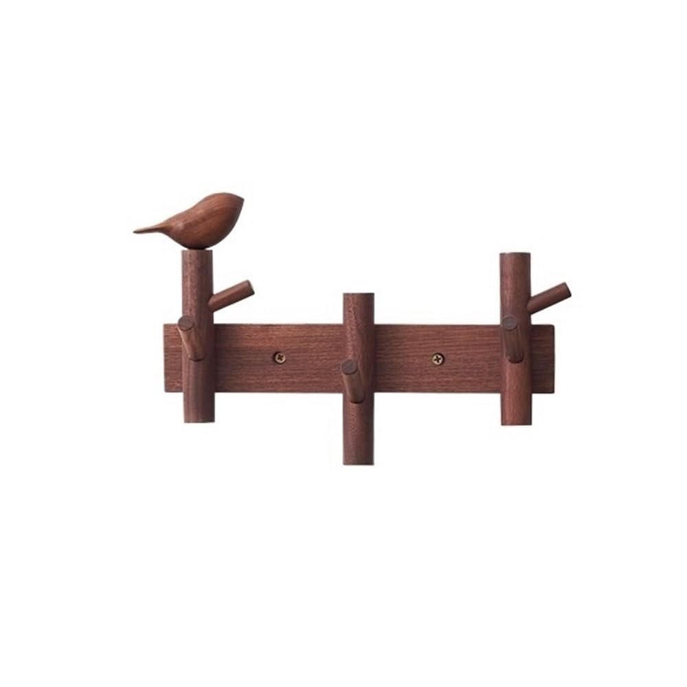ZTHYSHOZ Coat Hooks Creative Wood Storage Coat Hook Living Room Entry Door Wall Mounted Rack Key Hat Hooks(XS)