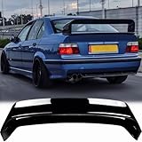 NEESPOC Rear Trunk Spoiler Wing Compatible with BMW E36 3 Series M3/ 318i/ 323i/ 325i/ 328i 1992-1999 Gloss Black LTW GT Style Decklid Lip Exterior Accessories