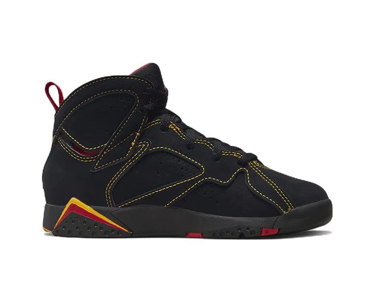 Little Kid's Jordan 7 Retro Citrus Black/Citrus-Varsity Red (DJ2778 081) - 2