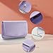 WALLYN'S Women Patent Leather Wallets Fashion Clutch Purses, Evening Bag Handbag Solid Color (Lavender)