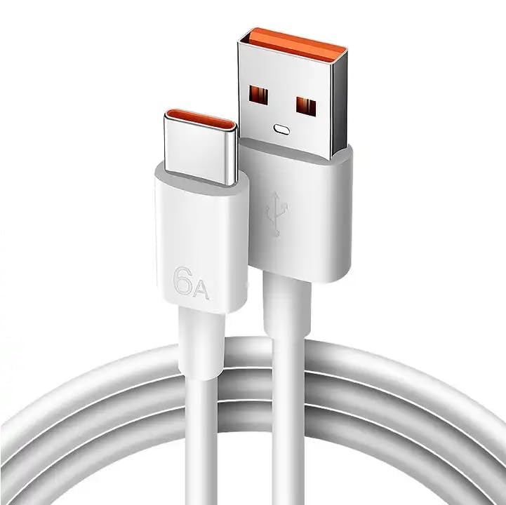 Image of NISHTECH 67W HyperCharge Fast Turbo Charging Data Cable | Type-C USB Cable Compatible with Redmi Note 13 Pro /12 Pro /11 Pro 5G /11S /10 Pro Max, Poco X5 /X4 Pro /X3 Pro, Mi 14 /11 (1 pack)