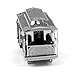 Fascinations Metal Earth San Francisco Cable Car 3D Metal Model Kit,Silver