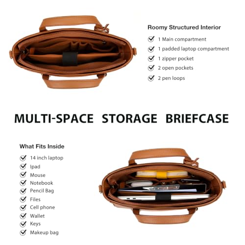 ECOSUSI Vegan Leather Convertible Bag