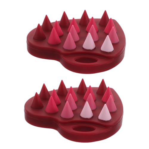 BESTYASH Scalp Massage Brush Silicone Bristles Hair Washing Massage Tool for Sensitive Scalp Double-Sided Design for Deep Clean