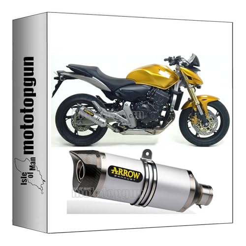 Silencieux Arrow Thunder aluminium embout carbone pour la moto Honda CB 600 F Hornet 71722AK