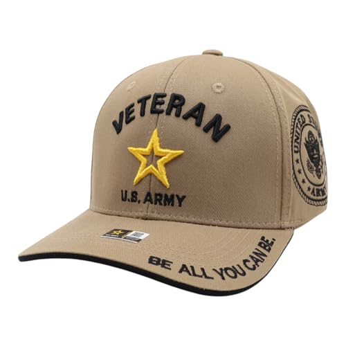 Image of US Army Veteran Hat for Men - Officially Licensed Military Baseball Cap, for Veterans