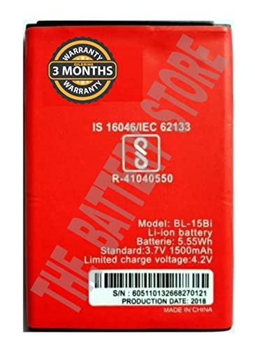 Image of Original Compatible for Itel BL-15Bi 1409 1407 5230-(1500 mAh) Battery with 3 Months Warranty and high Capacity Battery Backup.(for ITEL 15BI)