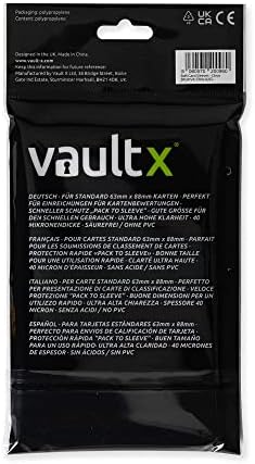 Vault X Soft Penny Sleeves (200 Pack) for Standard Trading Cards TCG, Clear — view 2
