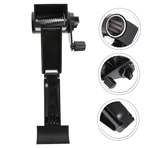 Rallador giratorio manual ABOOFAN negro para queso miniatura 3