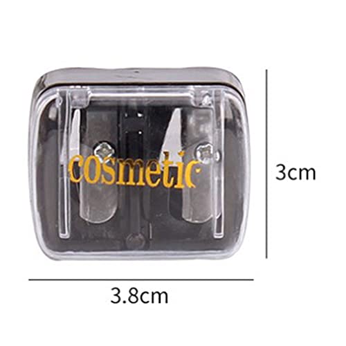 Cosmetic Pencil Sharpeners Lip Liner Sharpener Eyeliner Sharpener 2 Holes Makeup Pencil Sharpener-Blue