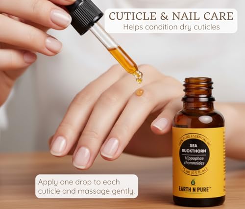 Image of Earth N Pure Sea Buckthorn Oil - 100% Pure & Natural for Radiant Skin & Nourished Hair - Antioxidant-Rich Facial Oil | 15ml