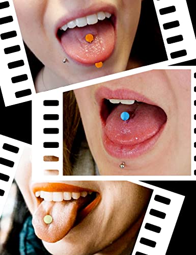 Oufksiyy 14G 16mm 14mm Glow in Dark Flexible Acrylic Straight Tongue Rings Plastic Nipple Ring Retainer Body Piercing Jewelry for Women Men 24PCS(12Pairs 14 Gauge Piercings4