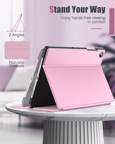 Image of MoKo Case for Samsung Galaxy Tab A9+ /A9 Plus 11 inch 2023, Slim Hard Back Shell Protective Cover Case with Viewing Stand & Auto Wake /Sleep for Galaxy Tab A9+ Tablet SM-X210 /SM-X216 /SM-X218, Pink
