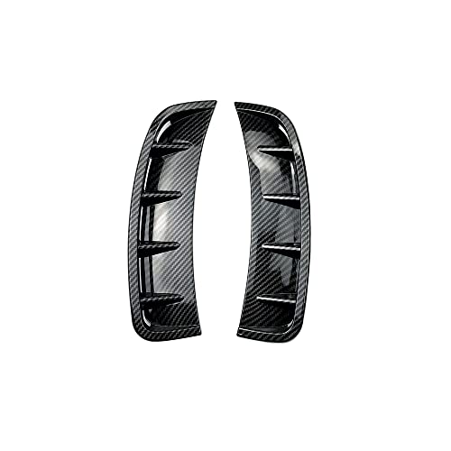TOTMOX Car Front Wheel ABS Air Vent Hood Fender, Car Air Vent Hood, Front Wheel Arch Eyebrow Cover/or, Side Fender Compatible with Mercedes Benz, Carbon Fiber
