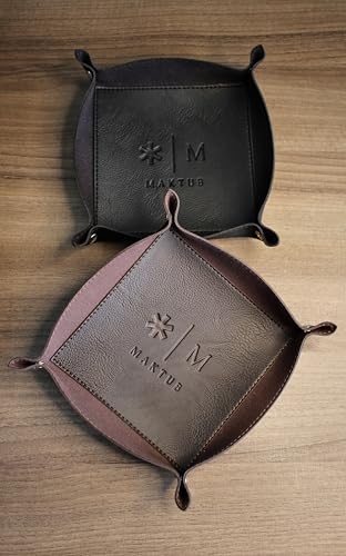 Organizador Aparador De Mesa Maktub Porta Treco Chave Oculos perfeito para escritorio (marrom)