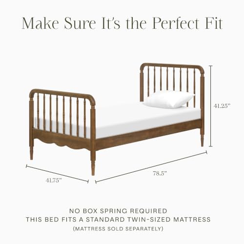 Image of NAMESAKE Liberty Spindle Twin Bed in Natural Walnut