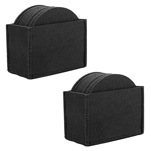 Trjgtas Sottobicchiere rotondo in feltro per tazza tappetino tappetino per ciotola tazza piatto di vetro tovagliette accessori per bevande sottobicchieri 20 pezzi