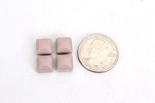 Milltown Merchants 4/10 Inch (10 Mm) Ceramic Mini Mosaic Tile, 1 Pound (16 Oz. Bag) (1 Pound, Baby Pink) #TOP1