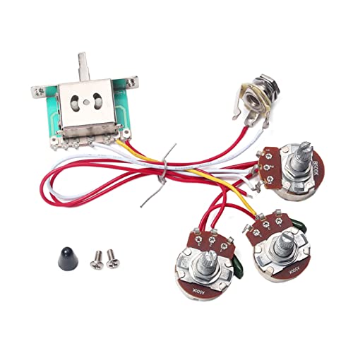 Vaguelly 1 Conjunto Arnês De Guitarra Pré-cabeado Fiação De Guitarra Fiação Da Guitarra Kit De Fiaçã