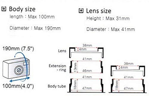 DiCAPac Housse étanche pour caméras Compatible avec Nikon Coolpix S 210 / S 220 / S 230 / S 2500 - étanche jusqu'à 10m IPX8 - Image 5
