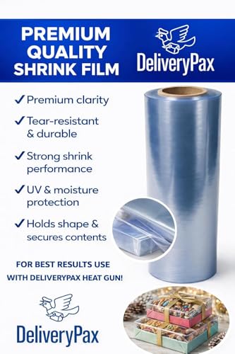 Image of PVC Heat Shrink Film 20 Inch x 20 Meter | Transparent Heat Shrink Wrap | PVC Shrink Wrap Roll for Packaging | 20 Inch Shrink Wrap for Box Packing, PVC Shrink Film for Packaging