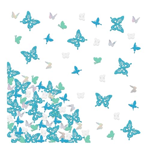 Ovanda 100 Stück Schmetterling Deko Konfetti, Papier...