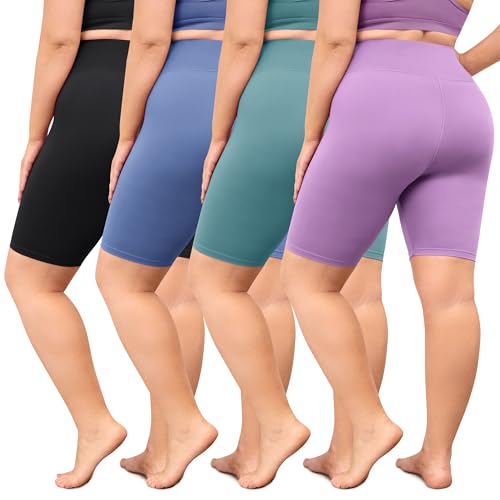 VALANDY Creamlush Plus Size Biker Shorts for Women - 8
