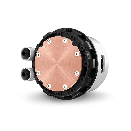 Image of NZXT Kraken 280 RGB - RL-KR280-W1-280mm AIO CPU Liquid Cooler - Customizable 1.54 inch Square LCD Display for Images, Performance Metrics - High-Performance Pump - 2 x F140 RGB Core Fans - White