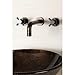 Kingston Brass KS8125DX Wall Mount Bathroom Faucet, Oil Rubbed Bronze, 8 Inch