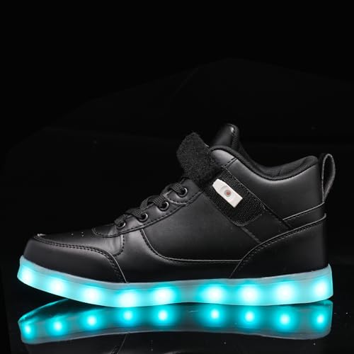 Image of YuanRoad Unisex LED Light Up Shoes with USB Charging Glowing Luminous LED Sneakers
