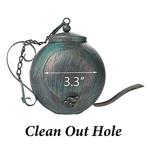 Bird Houses For Outside, Outdoor Bird House, Teapot Shaped Hanging Bird House, Antique Metal Bird House, Decorative Bird Houses, Unique Humming Bird Houses For Garden Patio Yard Lawn Backyard Decor #TOP3