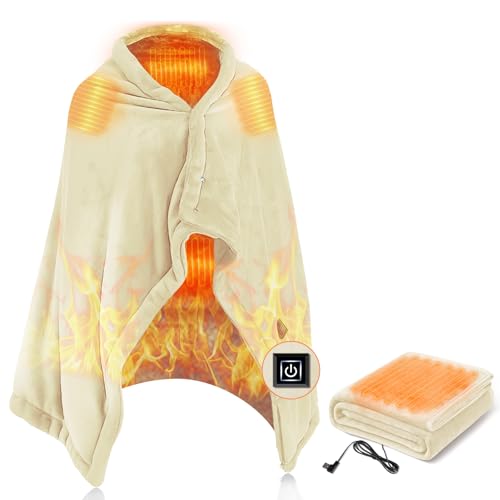 Favoreal 電気毛布 速暖 電気ブランケット 掛け敷き兼用 140cmx80cm