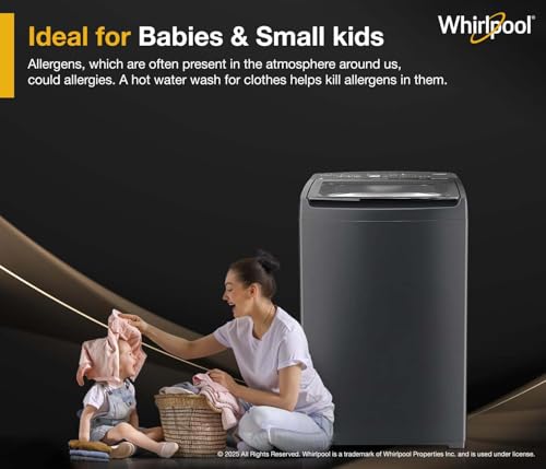 Image of Whirlpool 7.0 Kg 5 Star StainWash Magic Clean Pro Fully Automatic Top Load Washing Machine (MAGIC CLEAN PRO SW 7.0 (H) GREY 10YMW with In-Built Heater)