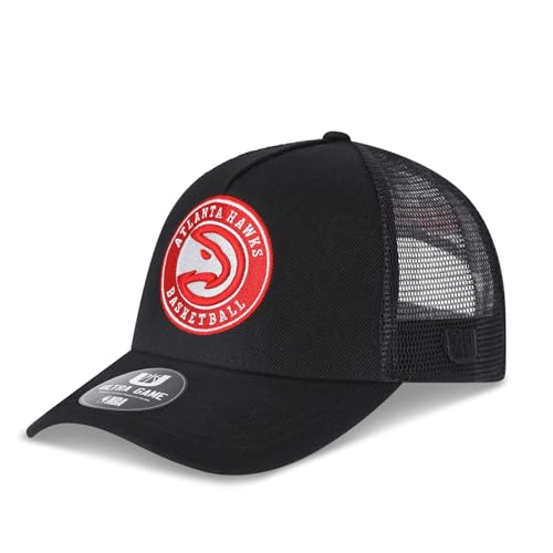 Image of Ultra Game Men's NBA Official Snap Back All Around The World Trucker Baseball Cap Hat