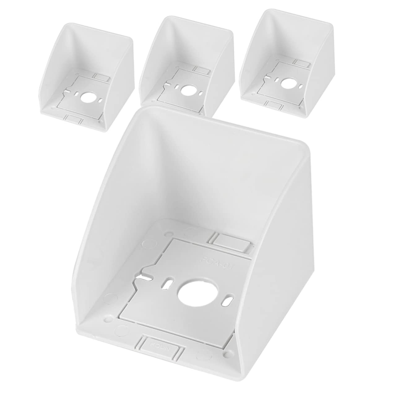 KONTONTY 4pcs Outlet Cover for Electric Vehicle Electrical Socket Cover Socket Covers for Outlets Outside Plug Cover Outlet Plug Covers Outdoor Electrical Outlet Enclosure White Plastic