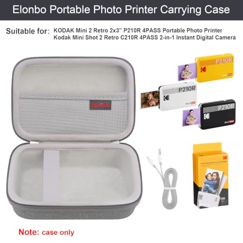 Image of Elonbo Carrying Case for KODAK Mini 2 Retro 2x3 Portable Photo Printer