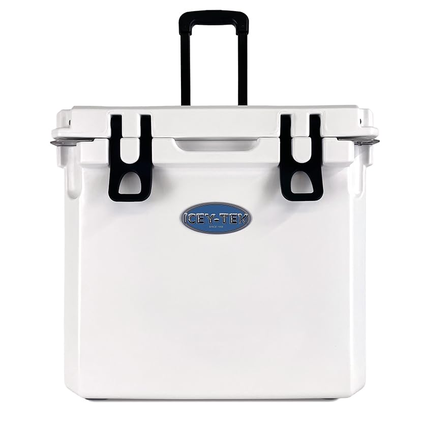 Icey-Tek 35 Litre Cool Box With Wheels (Ice White)