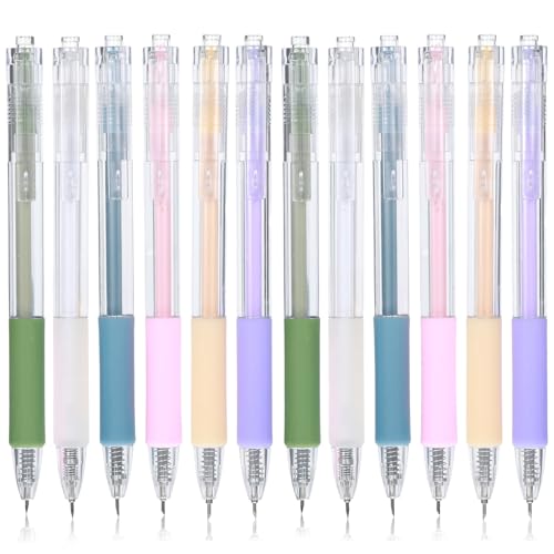 Dimeho Messer Stift Handwerk Schneidewerkzeug, 12 Pcs Student Utility Paper Pen Cutter Einziehbare Präzision Papier Schneiden Carving Tools Cartoon Muster Kunst Utility Hobby Messer Stift