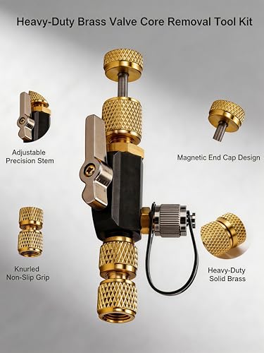 Kit profesional para extracción de válvula HVAC miniatura 5