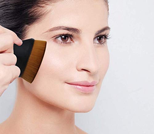 image for JPNK Foundation Makeup Brush with 4 Makeup Sponges Latex-free for Blen
