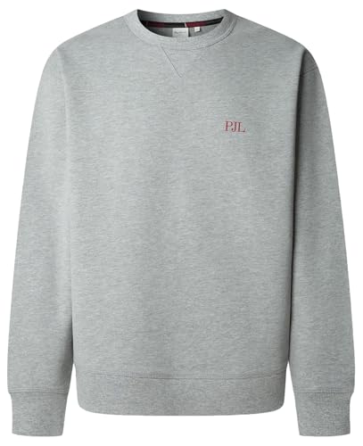 Pepe Jeans Garret Crew Sudadera, Gris (Gris Jaspeado), S para Hombre