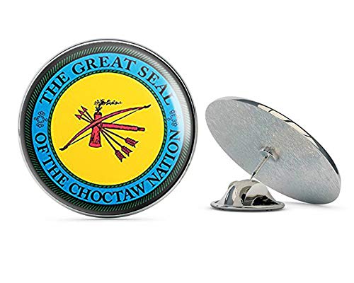 Round Choctaw Nation Seal (Logo American Indian Tribe) Metal 0.75