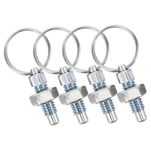 Zerodeko 4piezas Émbolo De Resorte Con Pasador De Espiga Resorte De Empuje y Tracción Para Gabinete Equipo Industrial Electrodomésticos Material De Acero Inoxidable