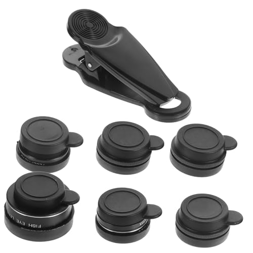 RORPOIR Universal Mobile Phone Lens Set 7-in-1 Lens Kit for Camera Wide Angle Telephoto
