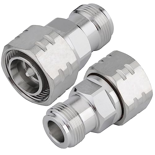 Adaptateur 4.3/10 mâle vers N femelle mini DIN pour installation d'antennes et ponts radio