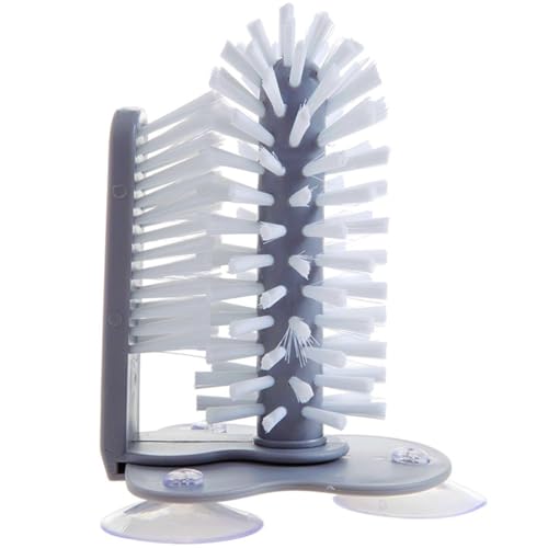 Image of Water Bottle Cleaning Brush Glass Cup Washer, Brush-Up Glass Brush with Suction Cup /Beer Cup, Bar Kitchen Sink Home Tools